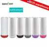 US warehouse 20oz Sublimation Bluetooth Speaker Tumbler Blank Design Cup White Portable Wireless Speakers Travel Mug Smart Music Cups Wholesale Straw