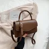 Bolsos de noche Retro elegante para mujer, bolso Diagonal de cuero Pu para mujer, bolso informal de moda 2022, bolso de hombro sencillo que combina con todo