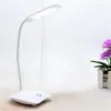 Veilleuses LED lampe de bureau USB charge lumière réveil thermomètre calendrier 3 niveaux gradateur Table avec porte-stylo ventilateur