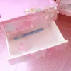 Cosmetic Bags Cartoon Cute Little Stars Toy Three-layer Drawer Storage Box Bins Creative Girls Desktop Pink Plastic Case