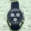 ムーンメンズ腕時計自動クォーツクロノグラフバイオセラミックプラネットウォッチメンズレディース防水時計高品質レザーストラップ腕時計ボックス付き
