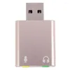 Karta dźwiękowa USB 7.1 Zewnętrzne do gniazda 3,5 mm Adapter słuchawkowy stereo audio mikrofon do laptopa komputerowego PC