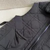 Gilets pour femmes 22 hiver femmes piste mode veste sans manches poche bouffée revers fermeture éclair rembourré gilet ceinture noir décontracté élégant vêtements d'extérieur