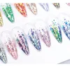 Esmalte 24 cores glitter gel lantejas de explosão cola de diamante reflexivo de diamante de diamante Art TSLM1