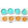 Baking Moulds 4Pcs Cartoon Animal Flower Cookie Cutter Set Plunger Mold DIY Fondant Cake Stamp Pastry Tools