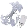 문자열 220V 10/20M Lotus Flowers Fairy String Light Christmas Flower Garland for outdor wedding villa party holiday club