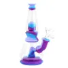 Hookahs 7 '' rura wodna prosta Rig Rig silikonowy Bong Przenośna hakah Unbreakable Silikon i ze szklaną miską