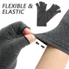 Support de poignet 1 paire de gants de compression pour l'arthrite Soulagement des douleurs articulaires arthritiques de qualité supérieure Thérapie des mains Doigts ouverts