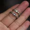 Cluster Rings Original Designer Craft Moonstone Opening Adjustable Ring Exquisite Aristocratic Light Luxury Charm Lady Brand Jewelry