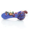 New design Smoking Accessories Pyrex Glass Pipe 3D hand pipes 4.9 Inch oil burner handmade with Dry Herb for water pipe