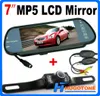 HD 7 -tums bil Bluetooth MP5 RearView Camera LCD Monitor Mirror Car Reversing LED NightVision Back Up Camera7782903