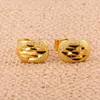 Stud Earrings Ethiopian For Women Girl Baby 22K Gold Color Jewelry Factory Price