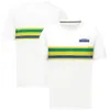 2024 F1 Sürücü İmza T-Shirt Formül 1 Takım Polo Gömlek Erkekler Yarış Stripe T-Shirts Otomobil Hayranları Büyük Boy T-Shirt Spor Jersey