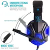 Губочинка для наушников Gaming Deep Bass Stereo Wired Gamer Microphone светодиодный свет для PS4 PC Ноутбук Whole5252882