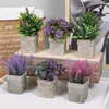Decorative Flowers Artificial Flower Bonsai Simulation Plant With Pot Plastic Wedding Arrangement Potted For Home