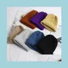 Czapki do czapki/czaszki zimowe gęstość czapki casua solidne żeńskie czapki dla kobiet mężczyzn w cieple spiczaste czapki zrzucane dostawa dhgjm