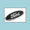 Car Badges Front Bonnet Badge Car Original Metal Logo Emblem Rear Trunk Boot Mark Sticker For Ford Focus Old Mondeo 15X6Cm Drop Deli Dhl61