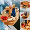 Camp Furniture Outdoor Fruit Table Wine Rack Glass Holder Compartmental Dish For Portable And Convenient Perfect Gift Easy To Use