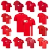 2022 T-shirt F1 Formula 1 T-shirt rosse della squadra Risvolto Polo a maniche corte Estate Casual F1 Tuta da corsa Stessi tifosi T-shirt Custom317j