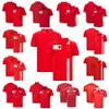 2022 F1 T-shirt Formula 1 Red Team T-shirts Lapel Polo Shirts Short-Sleeved Summer Casual F1 Racing Suit Same Fans T-shirts Custom317j