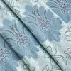 Curtain European Style Velvet Embroidered Blue Curtains For Living Room Bedroom Dining Luxury Villa Shading Window Drape Custom Size