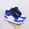 أحذية الأطفال 1S BOYS 1 كرة السلة Jumpman Shoe Kids Black Mid High Sneaker Chicago Designer Blue Trainers Baby Kid Youth Infants Sports Athletic