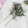 Decorative Flowers Olive Branch Decoration Artificial Simulation Flower Arrangement Fake Pography Leaf Supplies Vaseprops Leaves Branches