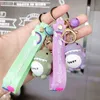 Keychains Cartoon Cute Buck Tooth Small Dinosaur Key Student Bag Pendant Gift Fashionabla bil