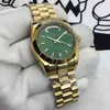 Meteorite Datejust Ladies Automatique Luxury Mens Mechanical Watch Log Light Golden Green Luminous Double Calendar Steel Automatic Geneva