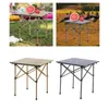 Camp Furniture Lightweight Camping Foldable Table Shelf Desk For Outdoor Barbecue Balcony