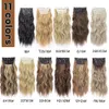 Synthetic One White Thick Wavy 11 Clip Hair Extension Long Curly Natural Black 4 Pcs/Set 20 ch Synthetic Hair Piece For W...