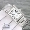 WSTA0053 Сверхугоржные автоматические мужские часы с прямоугольником из нержавеющей стали 9015 Movment Sapphire Crystal Роскошные наручные часы водонепроницаемость 50 м