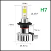 Phares de voiture Pampsee 2 pièces Mini phare de voiture Bbs lampe à LED H4 H7 H11 H8 H9 9006 Hb4 H1 9005 Hb3 12000Lm antibrouillard 1200K Drop Deliv Dhfuf