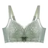 Bras feminino de cobertura total de arame de renda sem sutiã 34 36 38 40 42 b c d e f