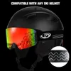 Ski Goggles Findway Adults Goggs Anti-Fog Cylindrical Snow UV Protection outdoor L221022