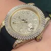 Diamond Watch Mans, 40mm Otomatik Mekanik Kol saatleri İzle İş Kauçuk Montre De Luxe Hareket Erkekler İçin Saatler