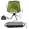 Chaise de plage pliante en alliage d'aluminium de tissu d'oxford de base rotative extérieure de meubles de camp pour le camping et le jardin de pêche