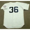 Proword C202 Homens 11 CHUCK KNOBLAUCH 36 DAVID CONE 25 JOE GIRARDI 18 SCOTT BROSIUS 21 PAUL 24 TINO MARTINEZ 1983 Home Baseball Jersey