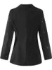 Damespakken Blazers Y2K Women Blazer 2022 Vonda Sexy Gedrukte reverskraag knoop blazer Casual Long Sleeve Coats Veste Femme Blazer Feminina T221027