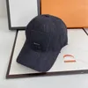 Chapeau de Baseball de Cowboy, Casquette avec lettres dorées imprimées, chapeaux seau classiques de styliste, Casquette unisexe décontractée de haute qualité