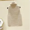 Damesvesten Lamb Plush Vest Women's 2022 Spring en herfstjas Koreaanse versie van de Wild Waistcoat uit één stuk trend