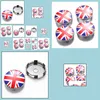 Lumières décoratives 4pcs Capuchon de moyeu de roue Centre ER Diamètre 60mm Abs UK Drapeau Logo Drop Livraison 2022 Mobiles Motos Lumières de voiture Ligh Dhtbp