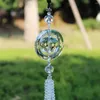 Interieurdecoraties Auto hanger Lucky Crystal Ball Suspension Ornamenten Charm Auto achteruitzicht Spiegel Hangende trim Home Meubels Geschenken