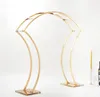decoration Gold arch flowers stands metal flower stand gold center piece for table party events tables decor wedding centerpiece aisle imak464