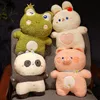 40CM Schöne Schwein Panda Frosch Kaninchen Plüsch Spielzeug Cartoon Tier Puppen Gefüllte Weiche Kawaii Kissen Schönes Geschenk für Kinder mädchen