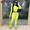 Women039s Two Piece Pants Pinepear See Through Mesh Crescent Moon Print Rompers Womens Jumpsuit Långärm Sexig festklubb FAS1572697