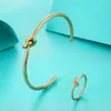 Anelli a grappolo bracciale a nodo circolare rotondo alla moda per donne eleganti colori oro inossidabile ad anello vintage festa gioiello regalo all'ingrosso