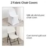 Chair Covers 1/2/4/6Pcs Household Folding Dining Cover Backrest Slipcover Office Computer Dustproof Elastic