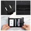 Bolso de diseñador de lujo NUEVA billetera europea de cuero europea famosa Dos pliegues de dos pliegues de bolsas de tarjetas cortas Simple Bag H-Button Soft Factory Venta directa