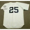 Proword C202 Heren 11 CHUCK KNOBLAUCH 36 DAVID CONE 25 JOE GIRARDI 18 SCOTT BROSIUS 21 PAUL 24 TINO MARTINEZ 1983 Honkbalshirt voor thuis